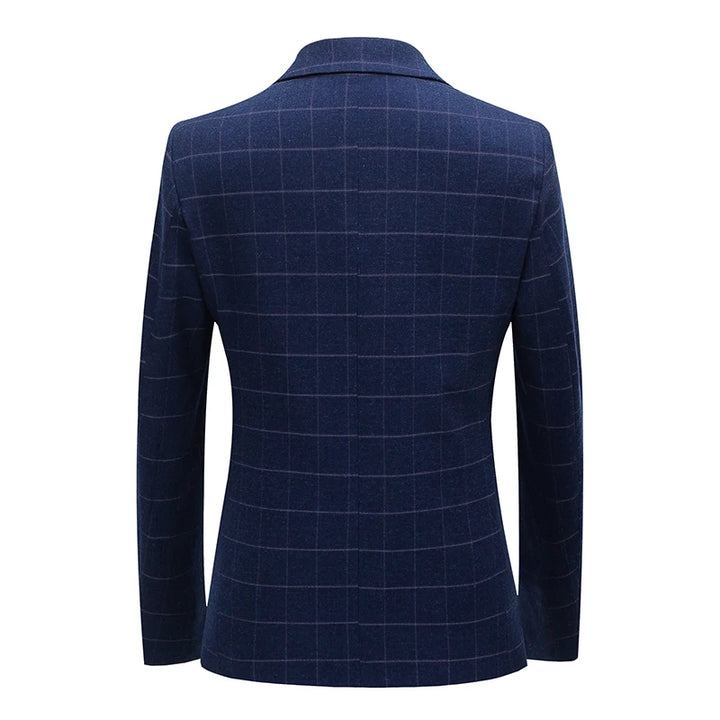 2023 Men's Plaid Suit Jacket - Business & Wedding Ready!
