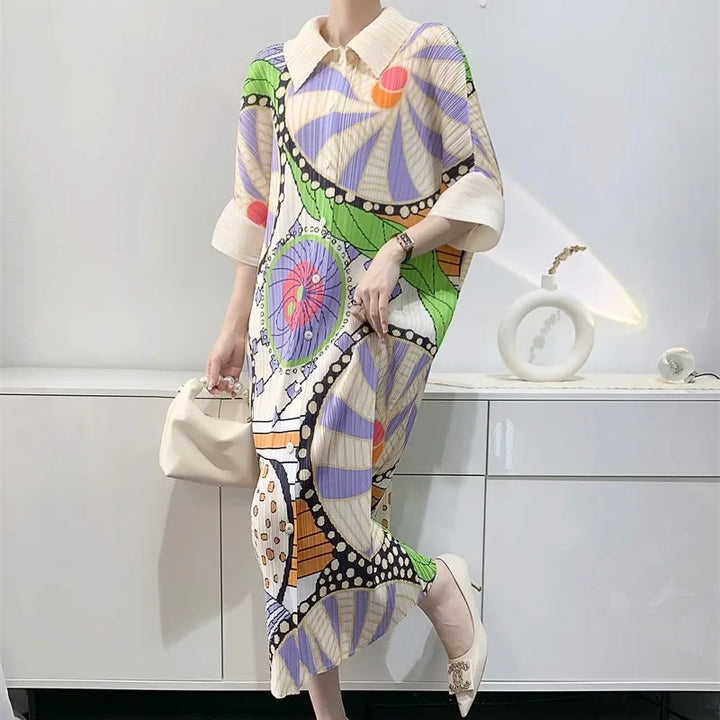 2024 Early Spring New Miyake Pleated Women's Dress