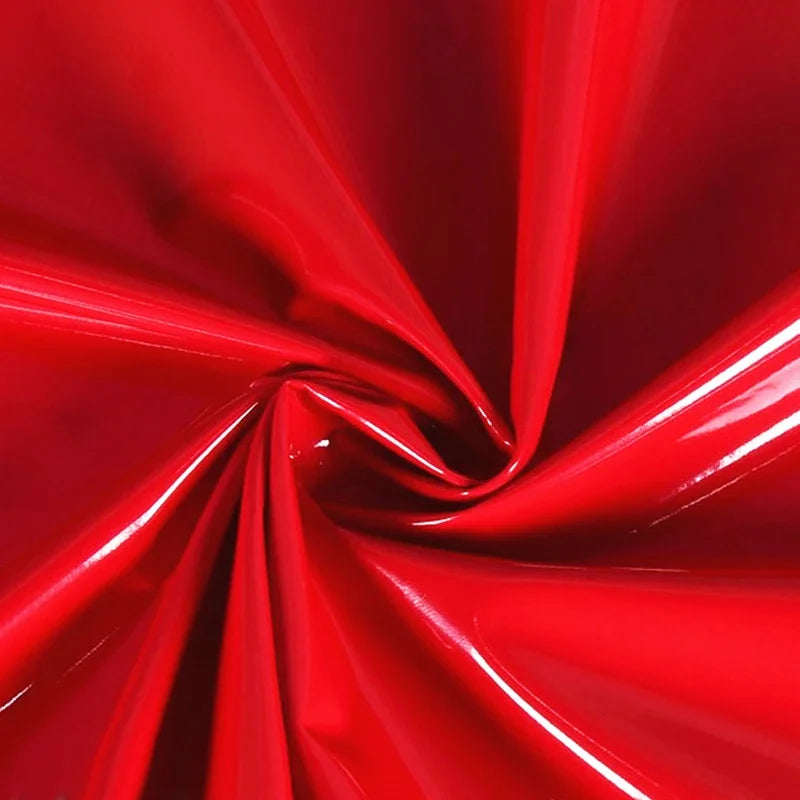Shiny Glossy Elastic Vinyl Fabric - 145cm Wide