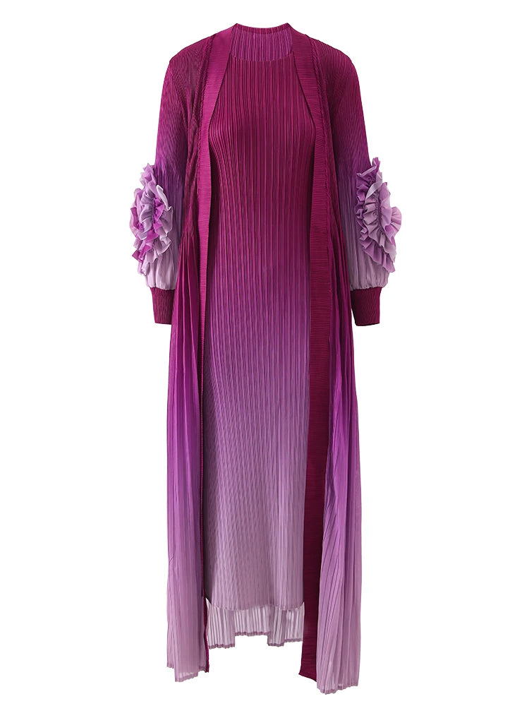 Upgrade Your Wardrobe with LANMREM's 2024 Floral Pleated Set - Limited Stock!