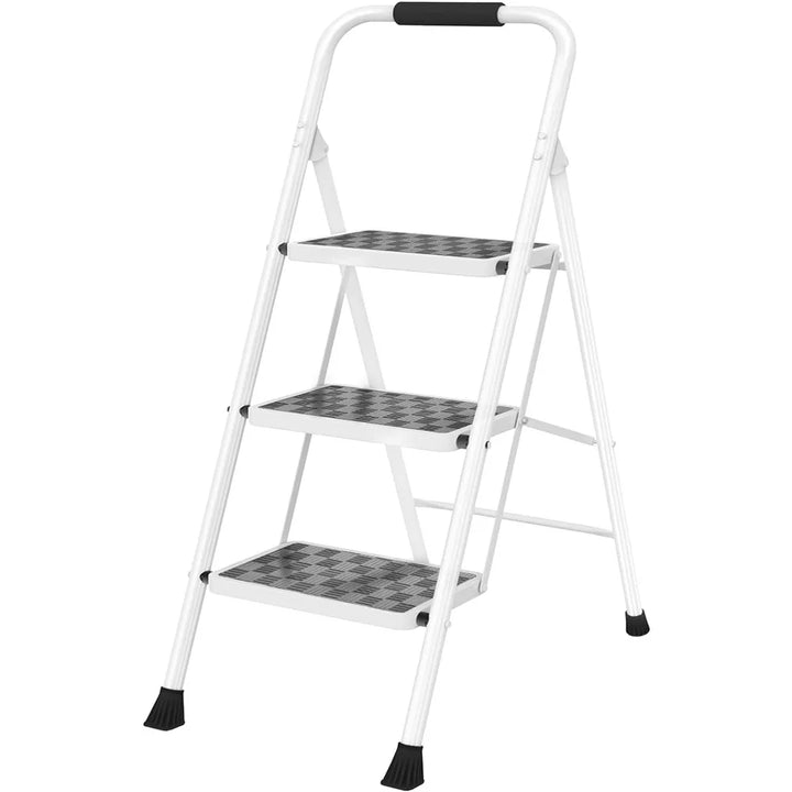 Ultimate 3-Step Ladder: Sturdy, Portable, Anti-Slip