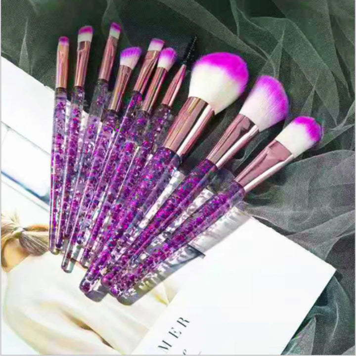 Upgrade Your Makeup Game with Our 10PCS Professional Brush Set - Perfect for Any Occasion!