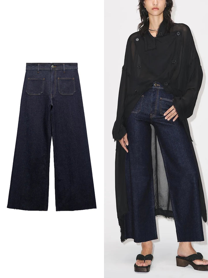 Upgrade Your Style with TRAF High-Waisted Jeans - Slim, Fashionable, and Comfortable!