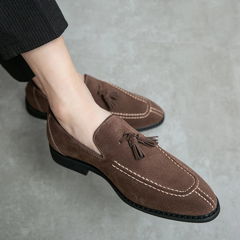 Vintage Suede Men's Loafers