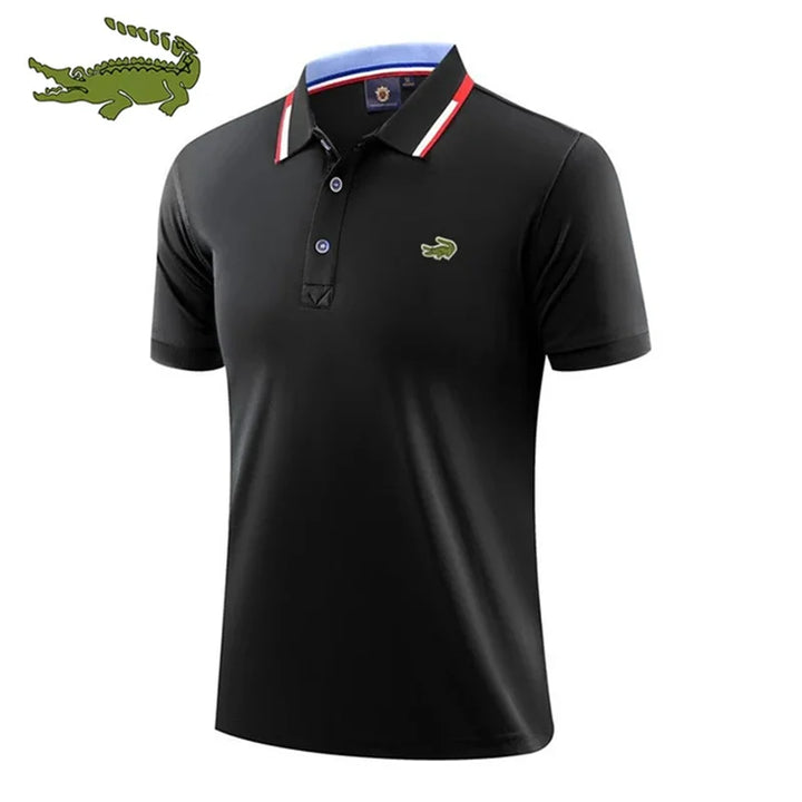 High Quality Men's Embroidered Polo Shirt - Breathable & Business Casual