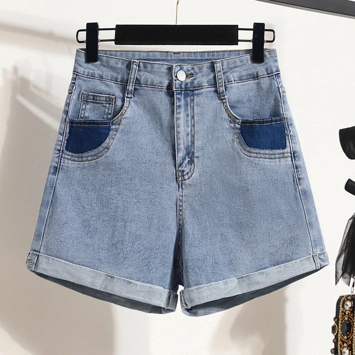 Upgrade Your Summer Style with Y2K Plus Size Denim Shorts - Free Shipping!