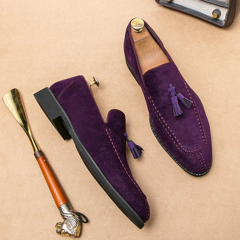 Vintage Suede Men's Loafers