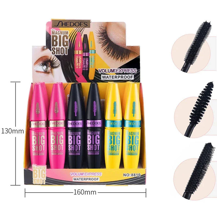 Get Luxurious Lashes with Waterproof Mascara - Long Lasting, Thick Fiber, Natural Curling!