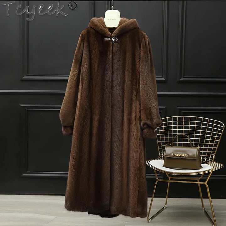 High-end Real Mink Fur Jacket for Women