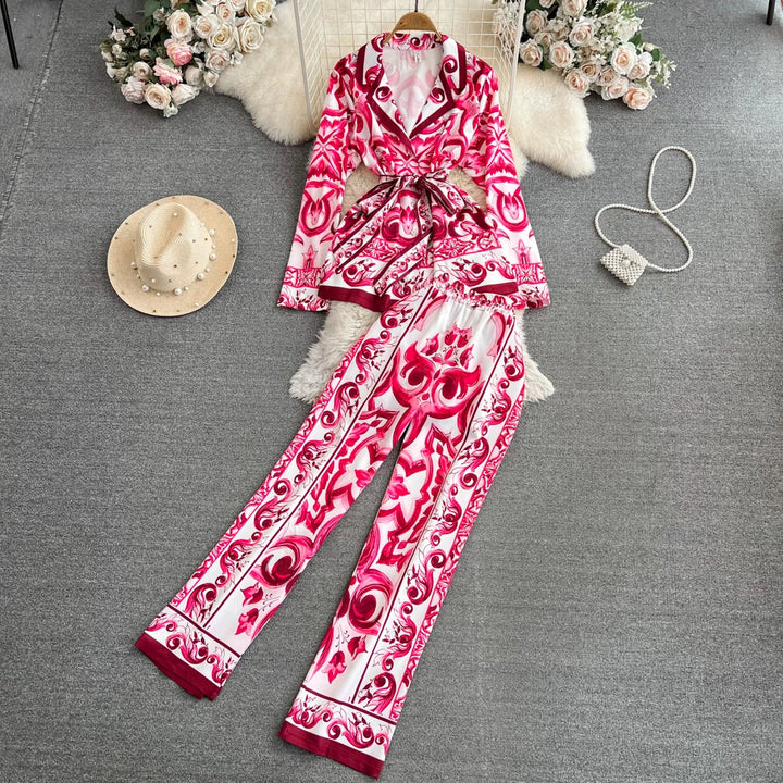 Floral Two Piece Set - Autumn Porcelain Design | High Quality, Fast Shipping, Great Service!