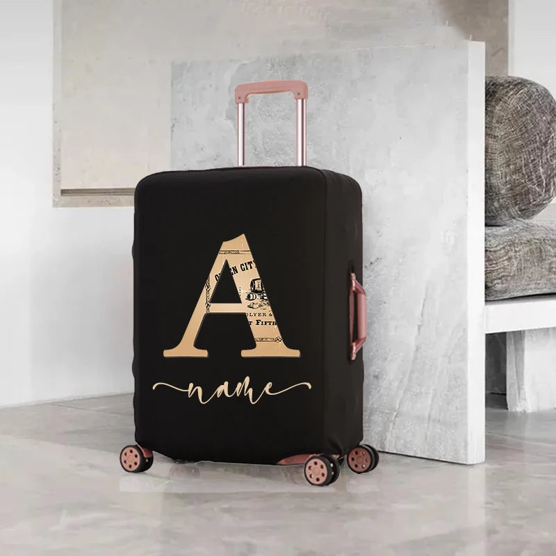 Personalized Luggage Cover - Protect Your Suitcase with Elastic, Washable Fabric - Travel Accessories for 18-32" - Custom Name Option Available