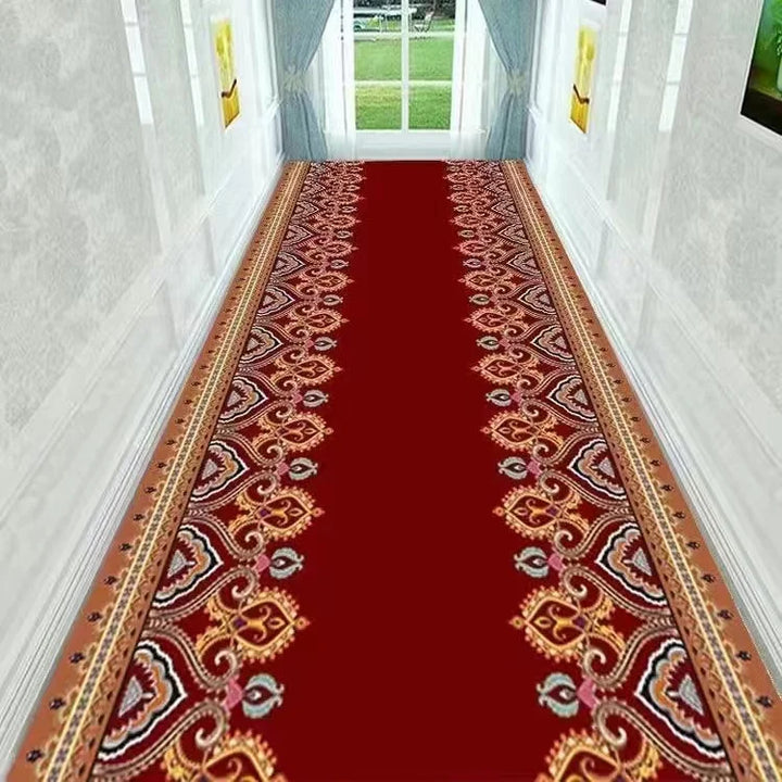 Light Luxury Diamond Shaped Pattern Lobby Carpets Rug Stairway Hallway Stairs Home Decor Corridor Aisle Runner Wedding Anti Slip