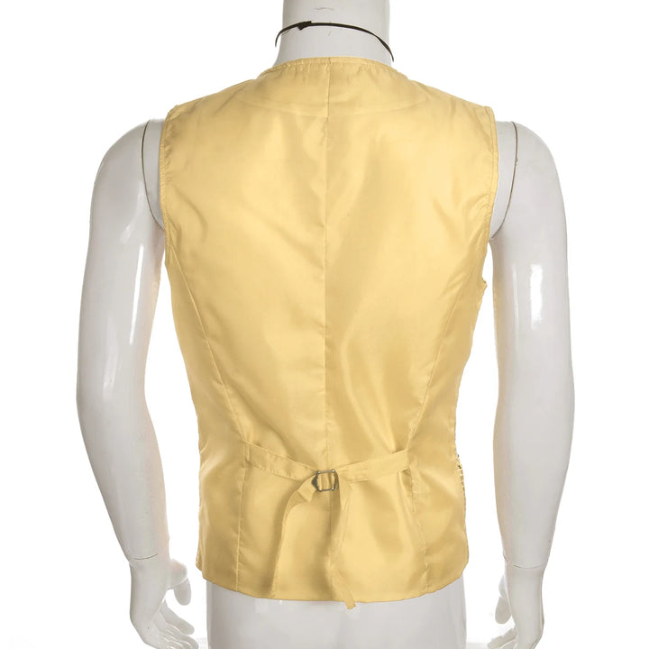 Men's Sequin Business Wedding Vest with Bow Tie - Formal Suit Waistcoat for Evening Party - Perfect Gift for Husband