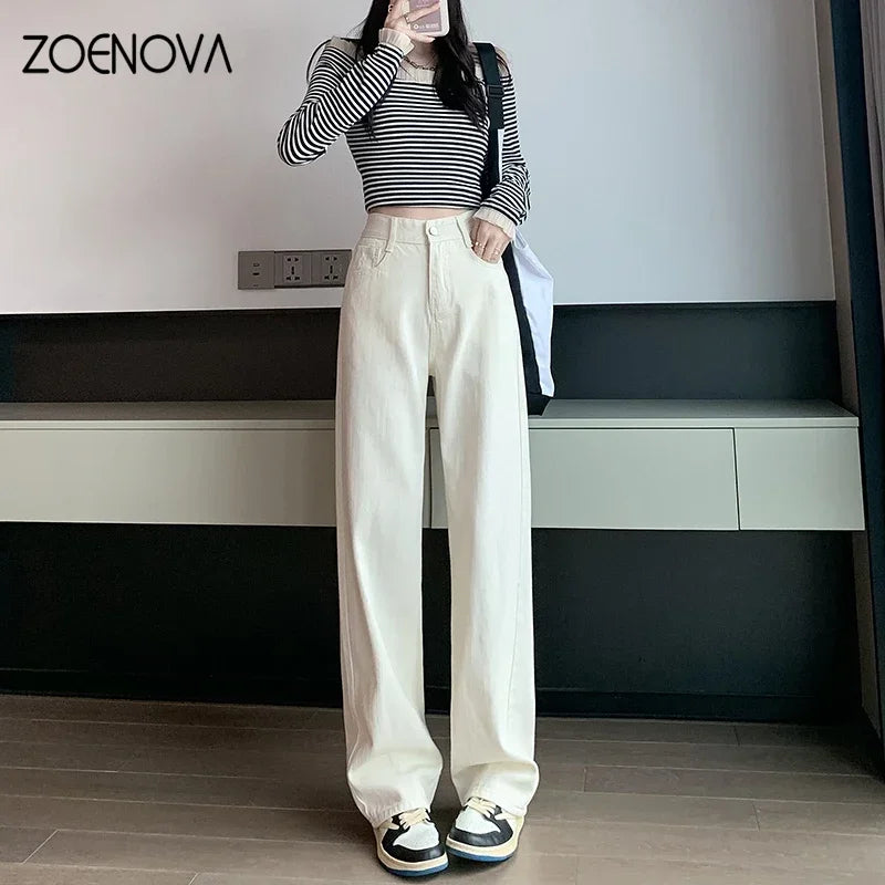 Upgrade Your Style with ZOENOVA High Waisted Jeans - Y2K Fashion for Women