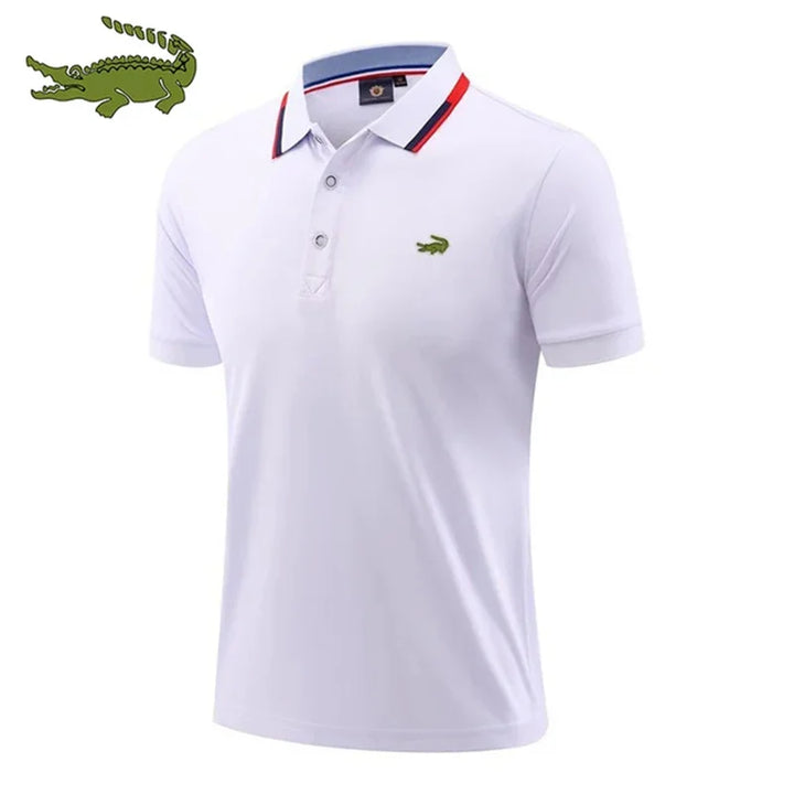 High Quality Men's Embroidered Polo Shirt - Breathable & Business Casual