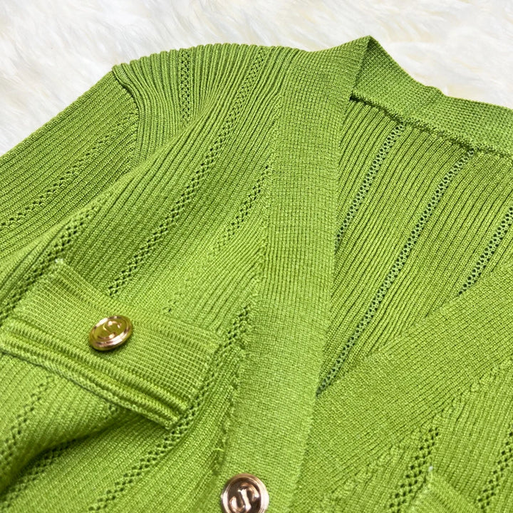 YuooMuoo Elegant Knitted Sweater Dress