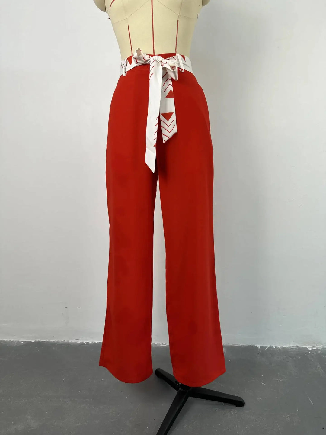 Unleash Your Inner Fashionista with CM.YAYA's 2-Piece Set - 2023 INS Chic Button-Up Shirt and Straight Wide Leg Pants. Upgrade Your Wardrobe Now!