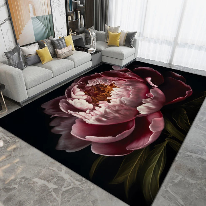 3D Modern Living Room Carpet Luxury Decoration Big Size Area Rugs for Bedroom Bedside Rug Home Decor Non Slip Floor Mat Washable