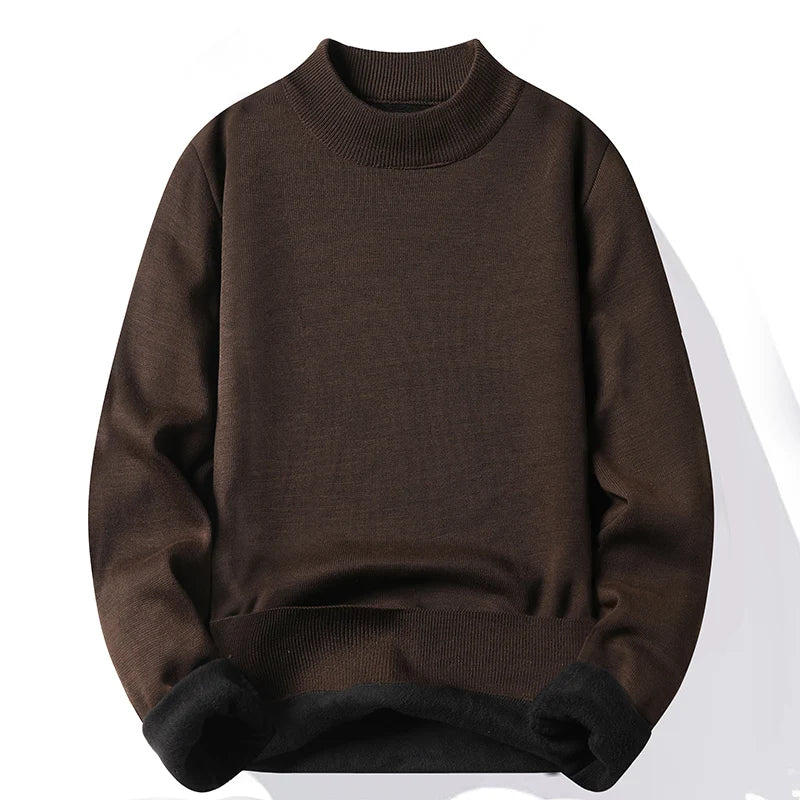 Men's Velvet Winter Sweater - Slim Fit