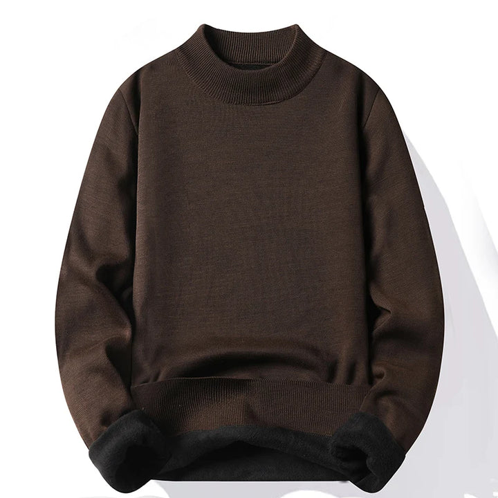 Men's Velvet Winter Sweater - Slim Fit