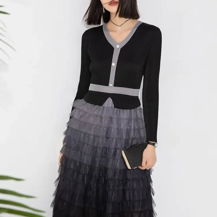 2023 Autumn Miyake Pleated Dress - Niche Design, Elastic & Fashionable - One Size