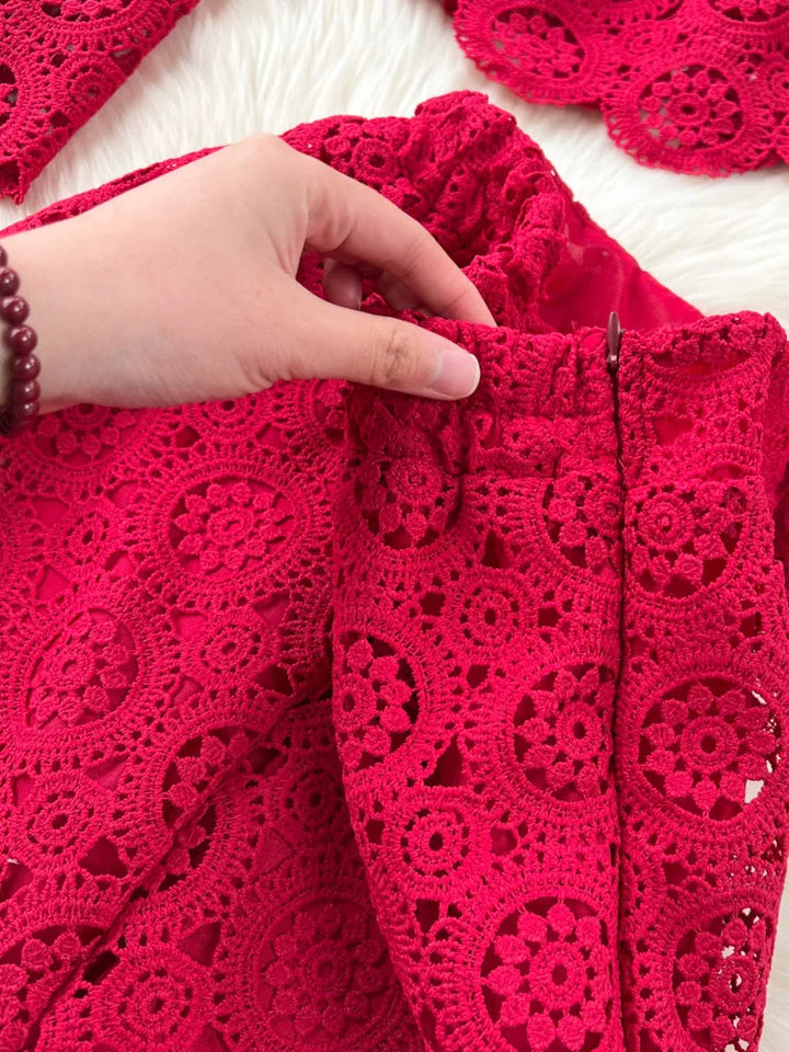 Spring / Summer 2024 Lace Flare Sleeve Two Piece Set