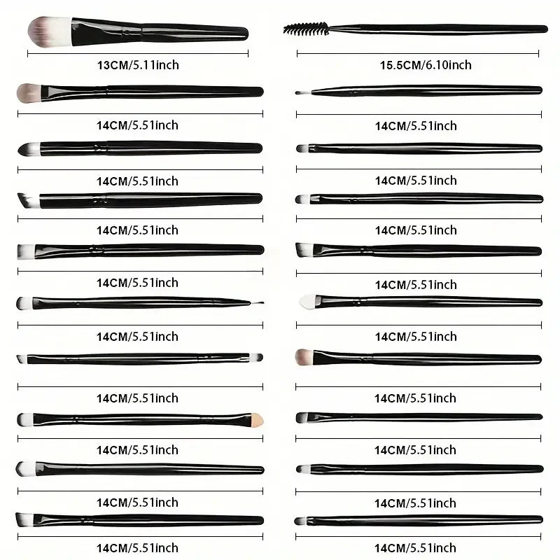 Flawless Beauty: 20Pc Makeup Brush Set for Perfect Cosmetics Application