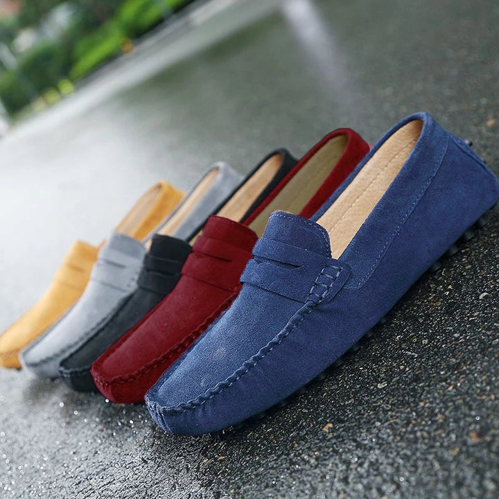 Handmade Suede Leather Men's Loafers