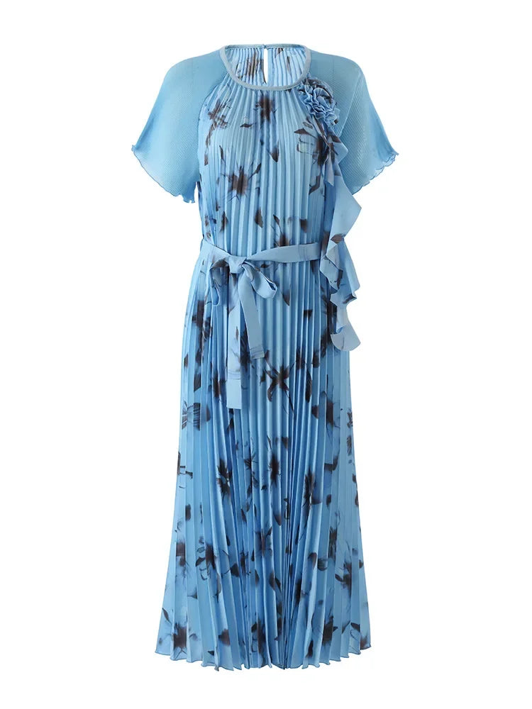 Elegant Miyake Pleated Dress - Large Size 2024 Fashion