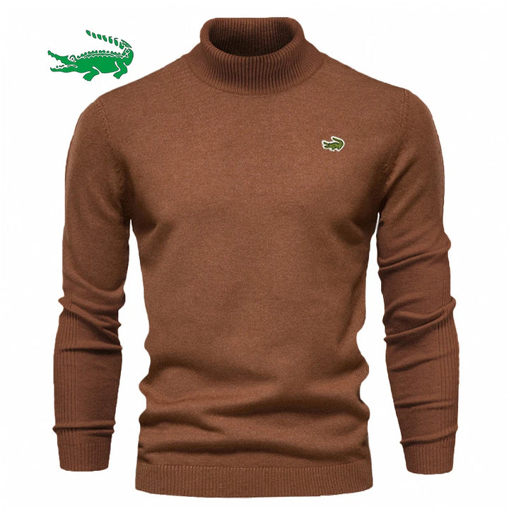 New Winter Turtleneck Thick Mens Sweaters Casual Turtle Neck Solid Color Quality Warm Slim Turtleneck Sweaters Pullover Men