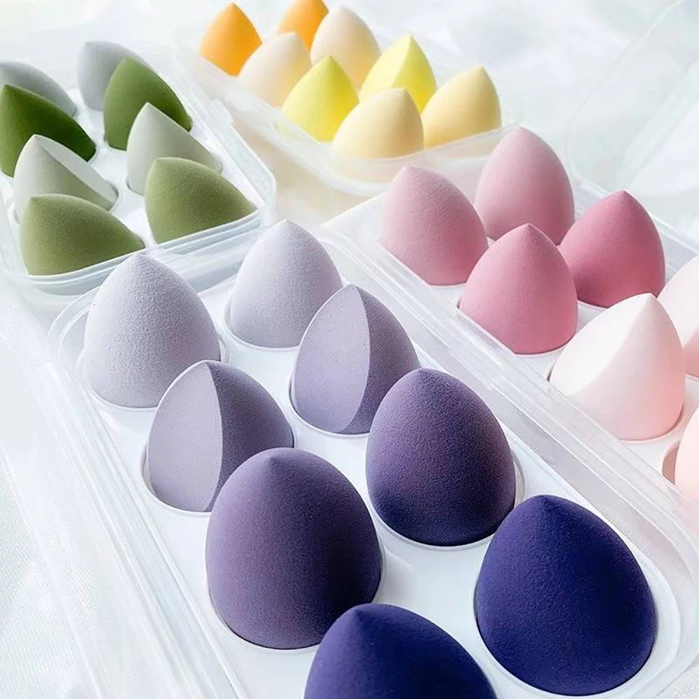 Get Flawless Makeup with 4/8pcs Soft Beauty Sponges - Perfect for Concealer, Foundation, and Blush!