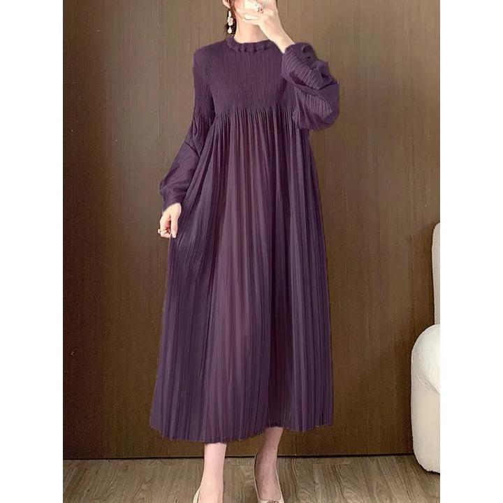 YUDX Miyake Pleated A Line Dress