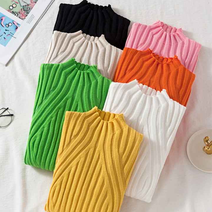 Chic Streetwear Knitted Sweater 2023