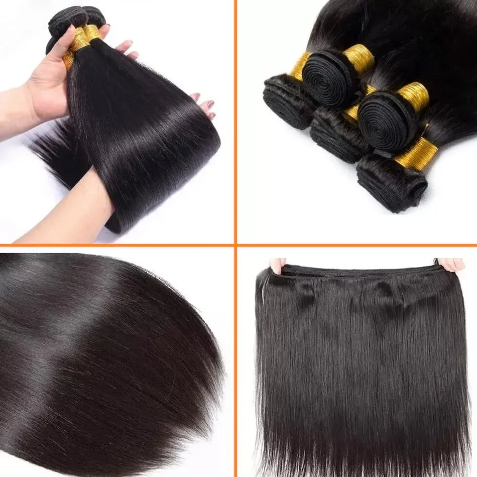 Brazilian Bone Straight Human Hair Bundles