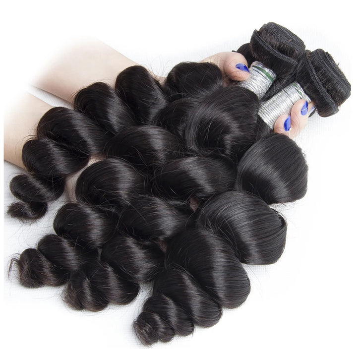 Beaufox 32 Inch Human Hair Bundles - Indian Loose Wave