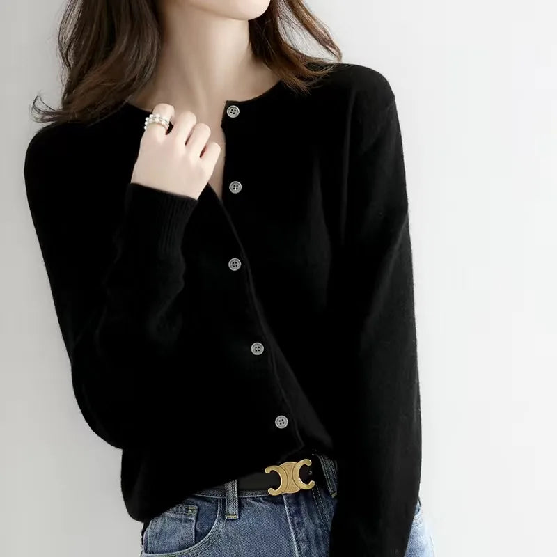 Cashmere Knitted Cardigan for Women