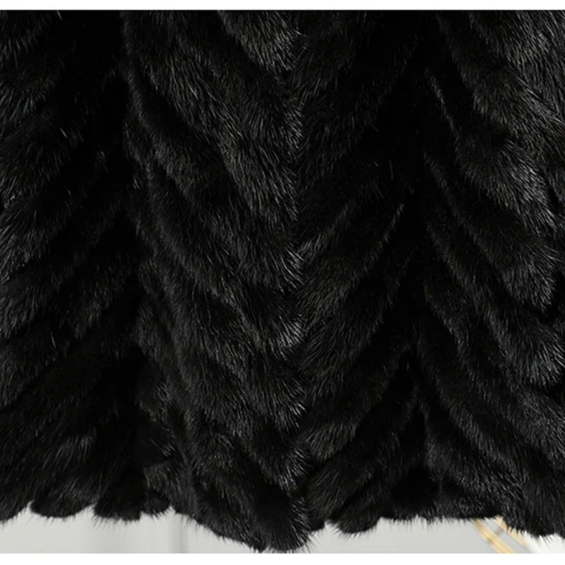 New Outwear for Women: Real Mink Fur Coat - 2021 Winter Luxury Jacket