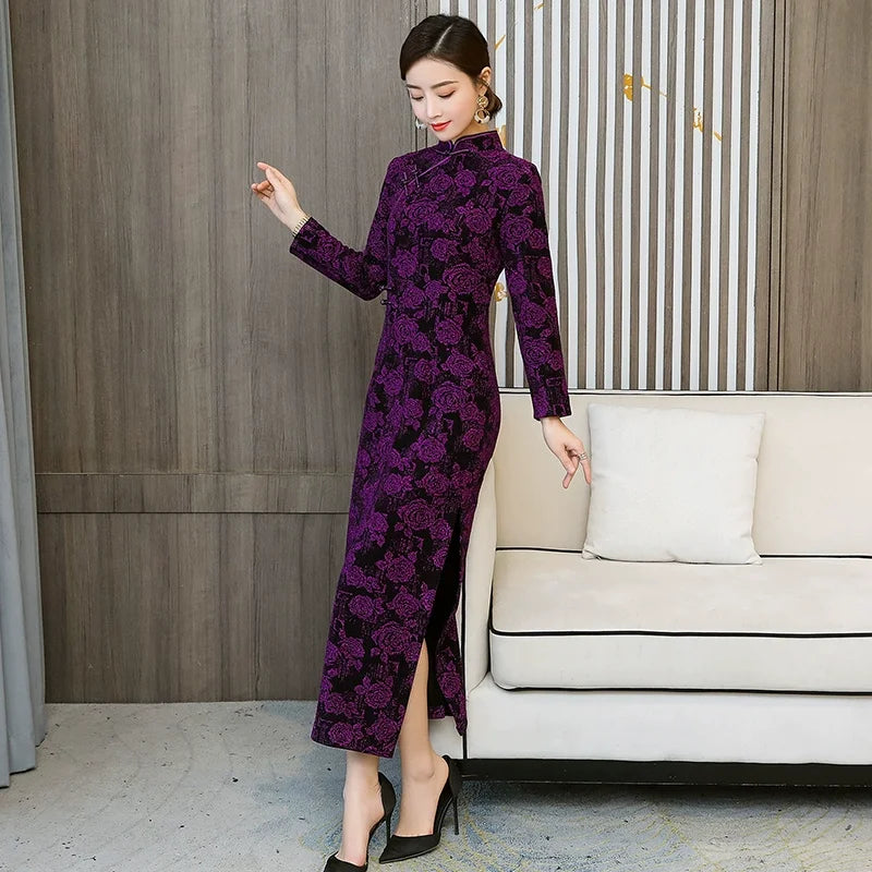 2023 Autumn Fashion Qipao Dress - Chinese Style Versatile Banquet Dress