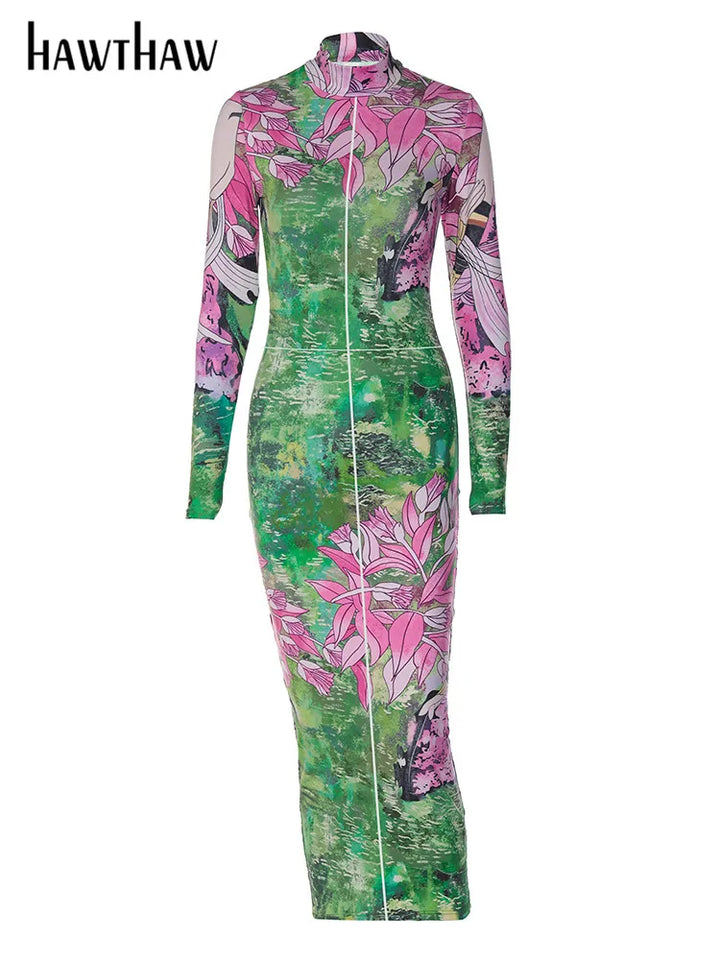 Hawthaw Women's Floral Printed Midi Dress - Wholesale for Business