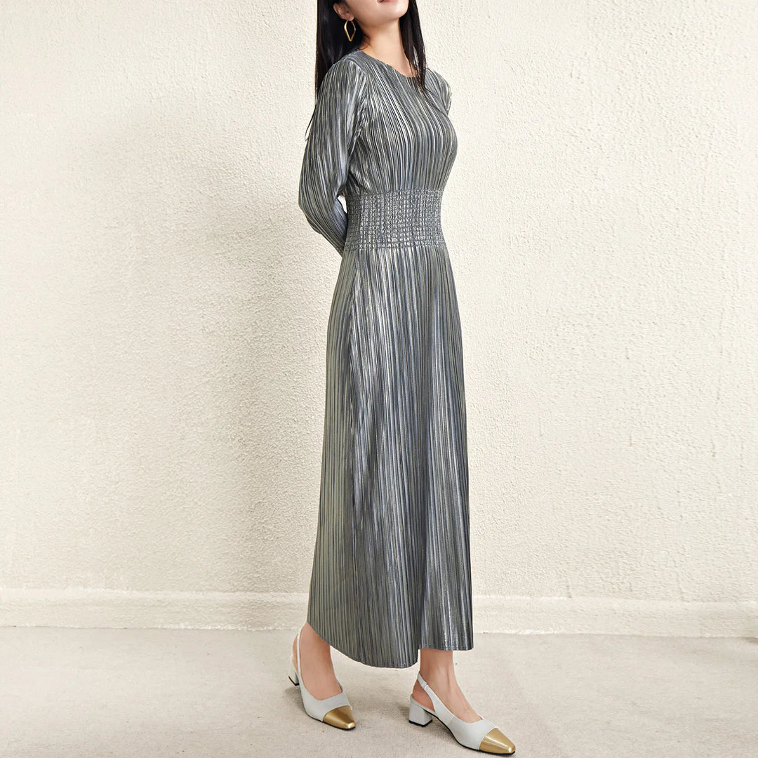 YUDX Miyake Women's Fashion Dress | Slim Fit, Pleated Design | Spring 2024 Collection