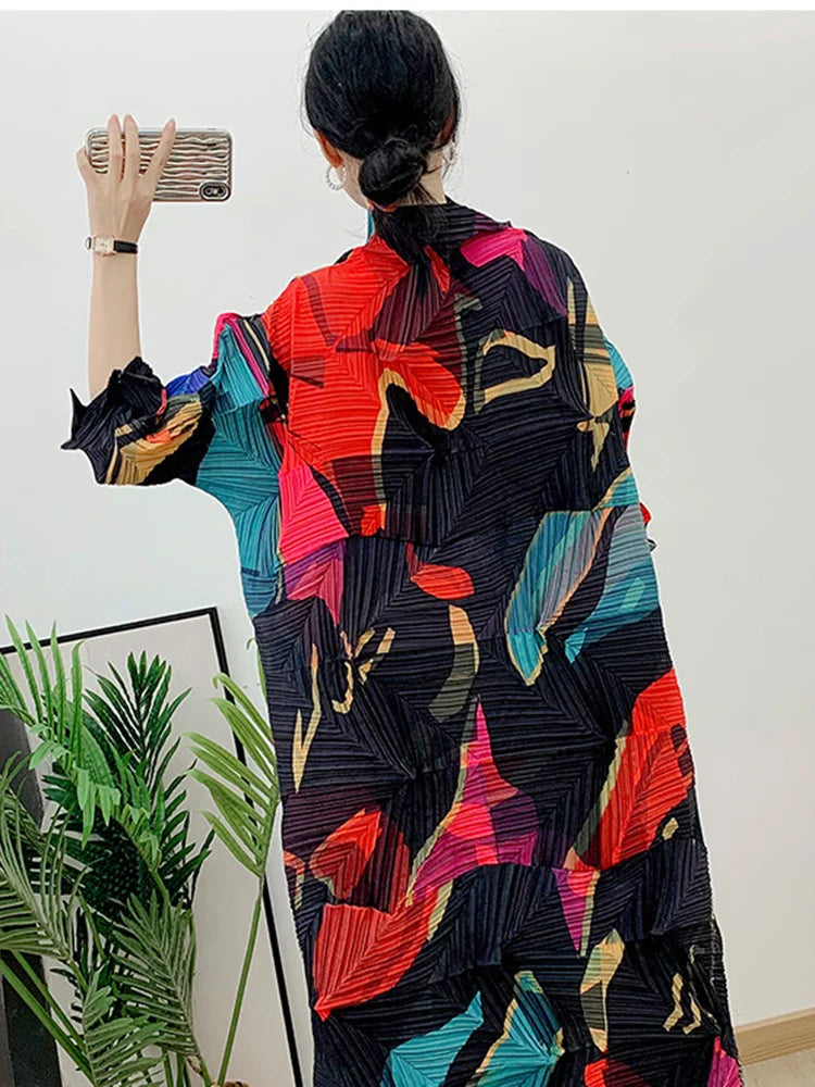 LANMREM Turtleneck Color Block Dress | Plus Size | Autumn 2023 | Fashion Clothing