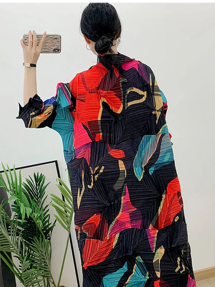 LANMREM Turtleneck Color Block Dress | Plus Size | Autumn 2023 | Fashion Clothing