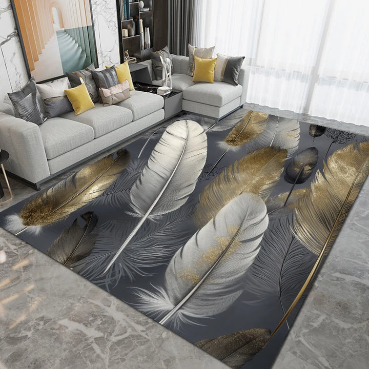 3D Modern Living Room Carpet Luxury Decoration Big Size Area Rugs for Bedroom Bedside Rug Home Decor Non Slip Floor Mat Washable