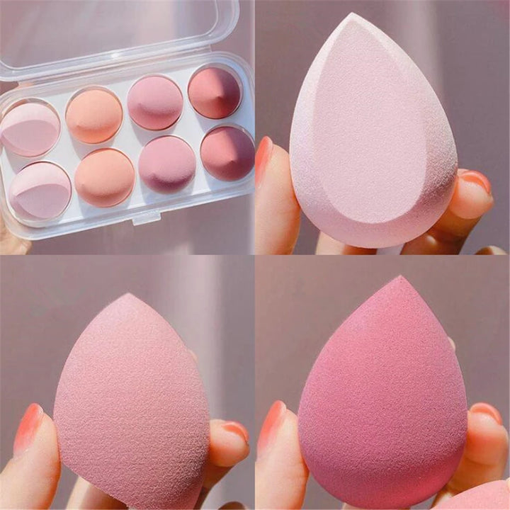 Get Flawless Makeup with 4/8pcs Soft Beauty Sponges - Perfect for Concealer, Foundation, and Blush!