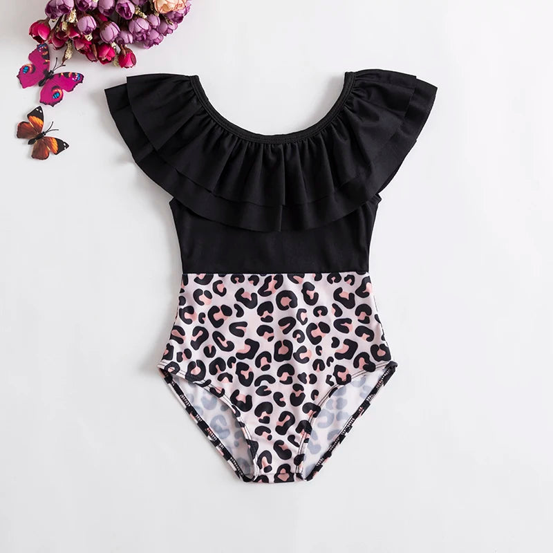 Summer Baby Swimsuit for 1-5 Yrs Printing One-piece Girl Beach Swimwear Toddler Kids Bathing Swimming Suit Infant Clothes Outfit