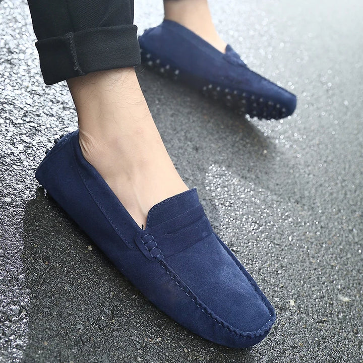 Handmade Suede Leather Men's Loafers