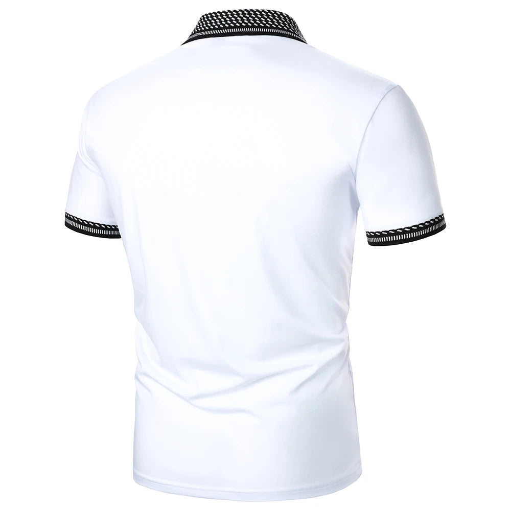 Men's Solid Color Polo Shirt