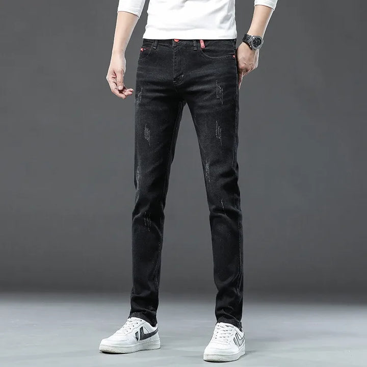 Korean Men's Slim Fit Denim Jeans