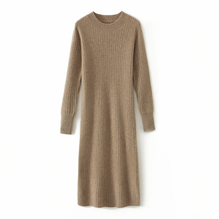 Hot Sale 2023 Winter Cashmere Sweater Dress | 100% Wool | Long Sleeve | O-Neck