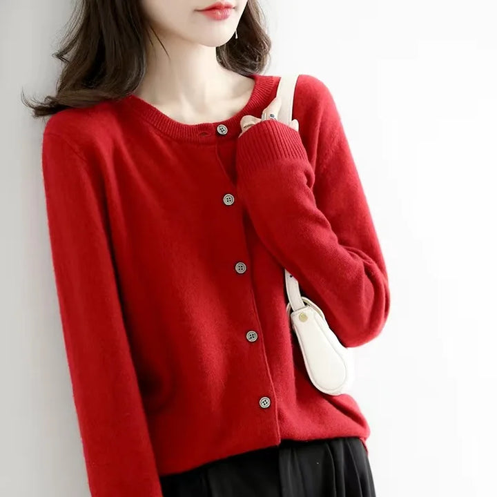 Cashmere Knitted Cardigan for Women